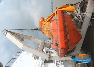 Chine Lancement de davier de radeau de sauvetage d&#039;approbation de CCS, grue 28-45kn de davier de bateau levant la charge usine