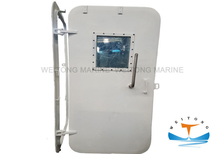 Single Marine Watertight Doors Soundproof Aluminum Material For Commercial Vessels